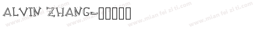 ALVIN ZHANG字体转换